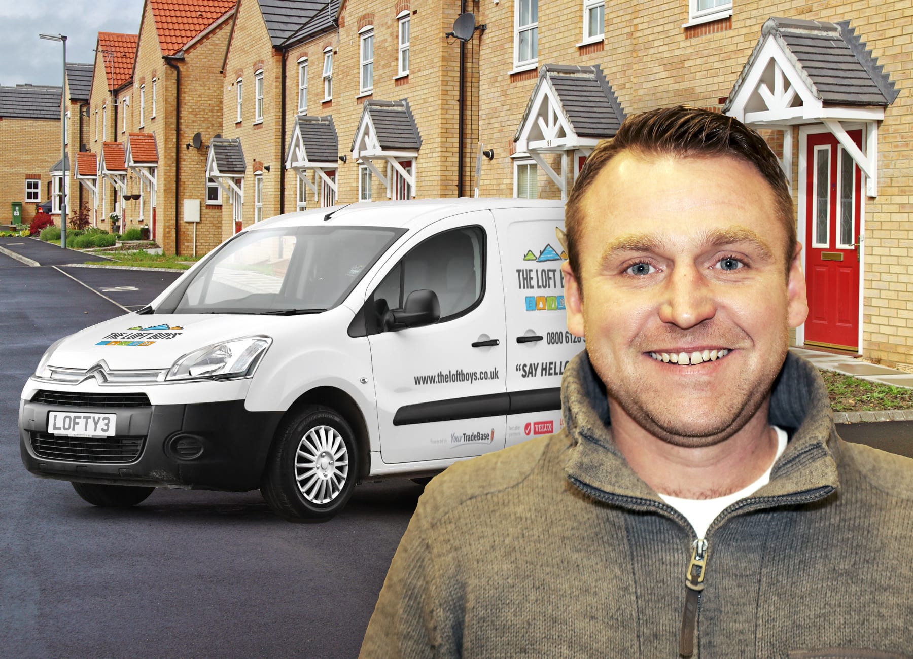 Dean Taylor in front of van
